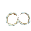 Boucles d'Oreilles Rondelles Cauris