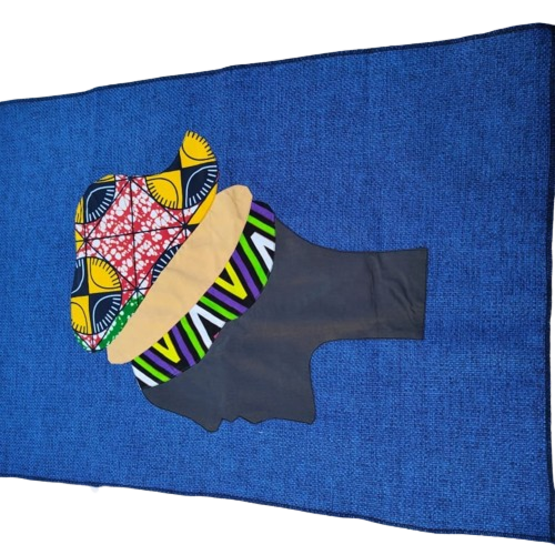 Tableau à Base du Raphia Grande Taille